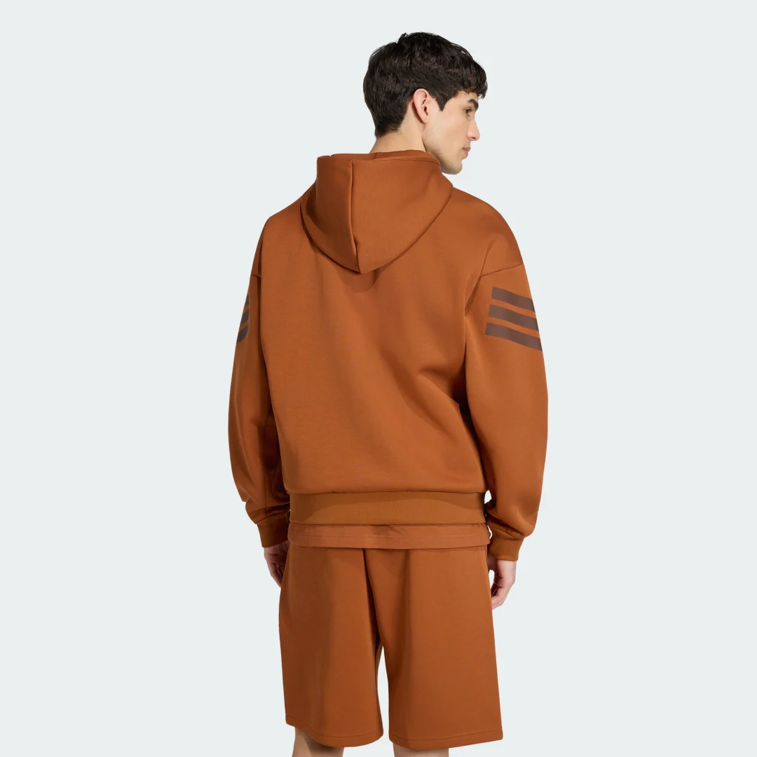 Thumbnail 1 de Chaqueta con capucha Future Icons 3 bandas de Adidas, marrón