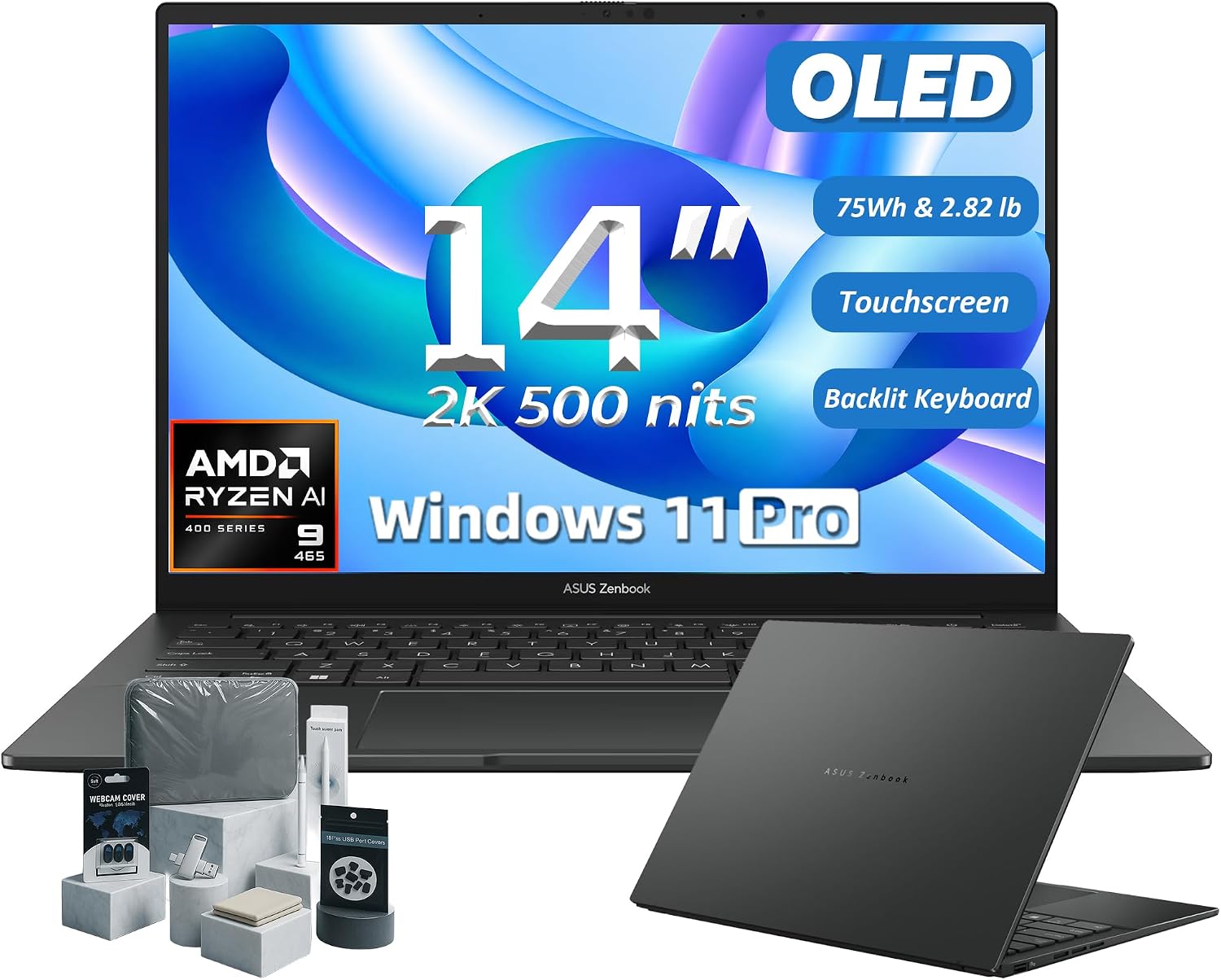 Detalle de ASUS Laptop with Ryzen AI 9 465