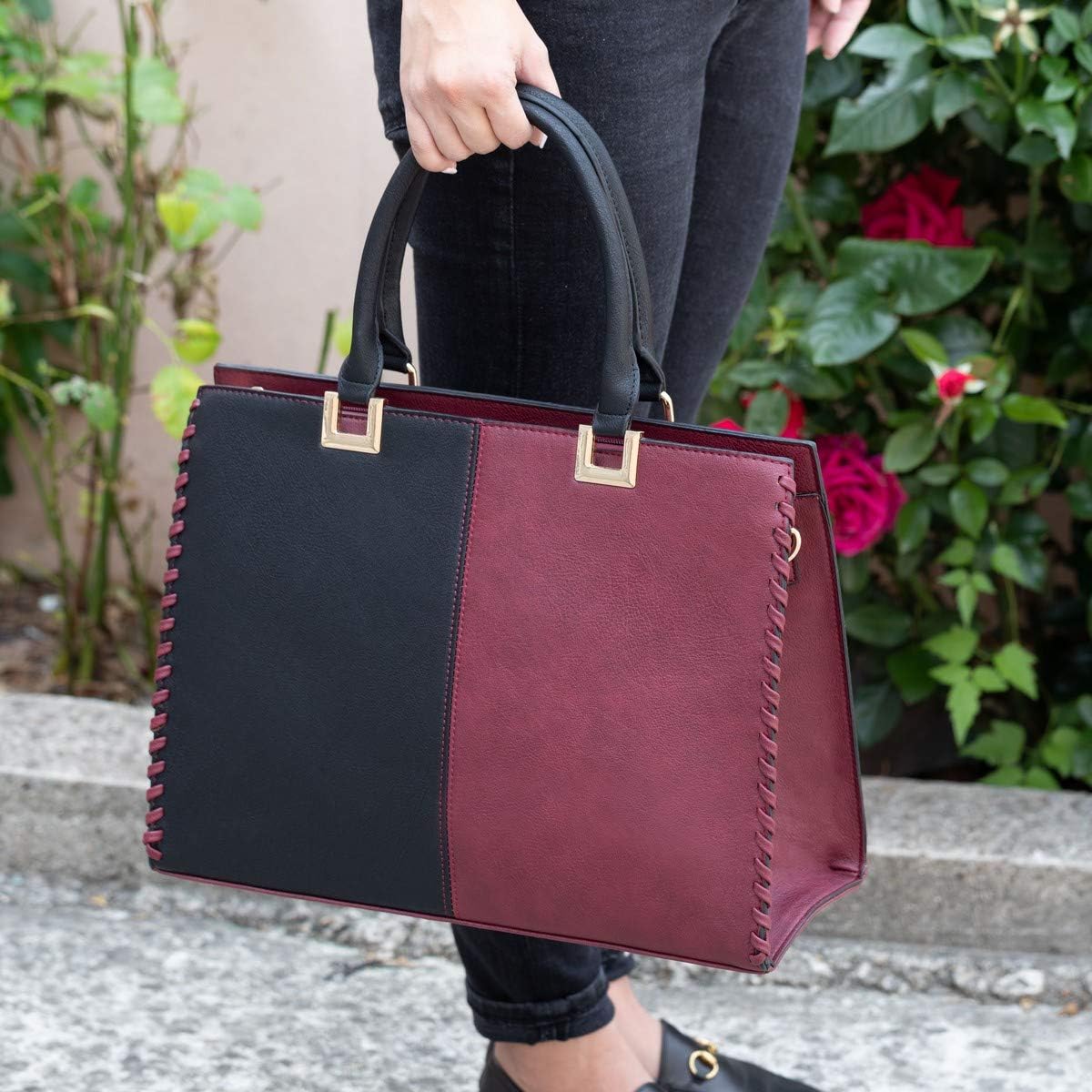 Thumbnail 2 de CRAZYCHIC Sac à Main Cabas A4 Noir