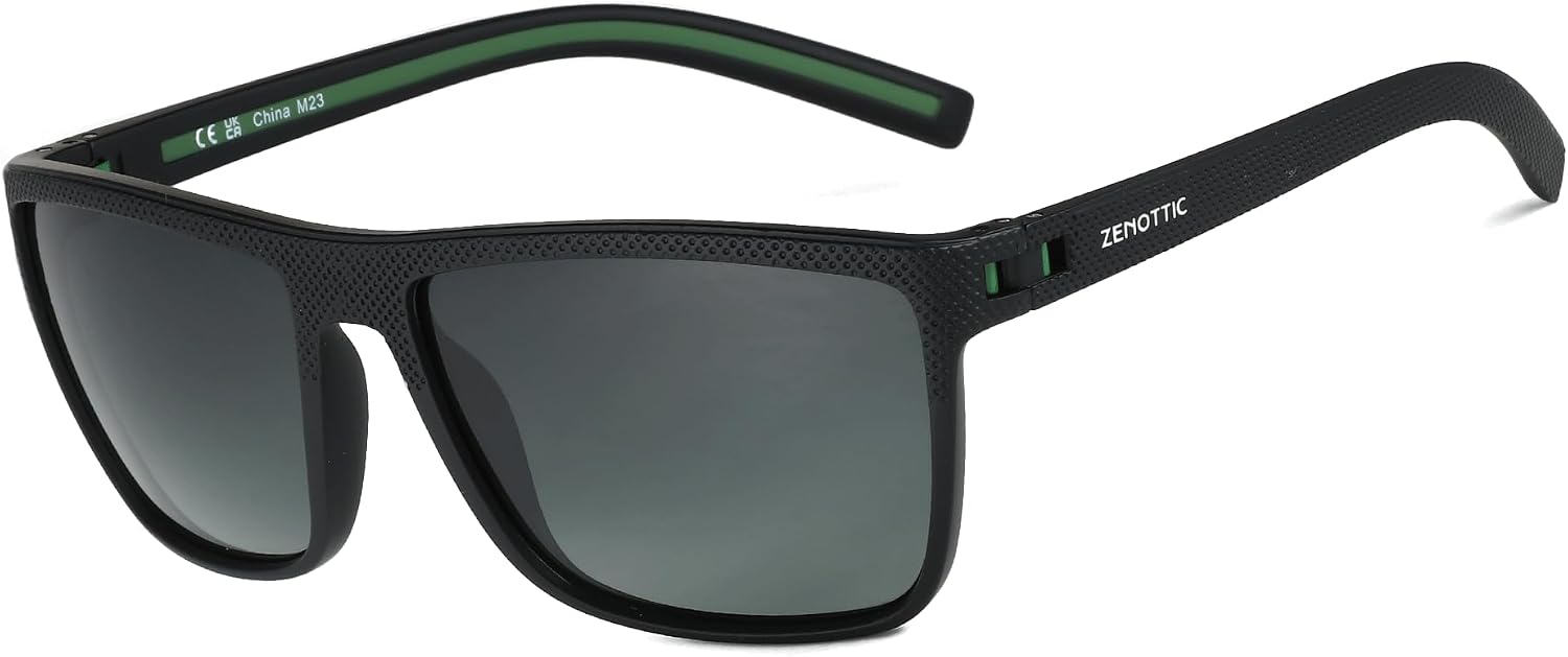 Detalle de ZENOTTIC Sonnenbrille Herren Polarisiert, TR90 Rahmen, UV400 Schutz