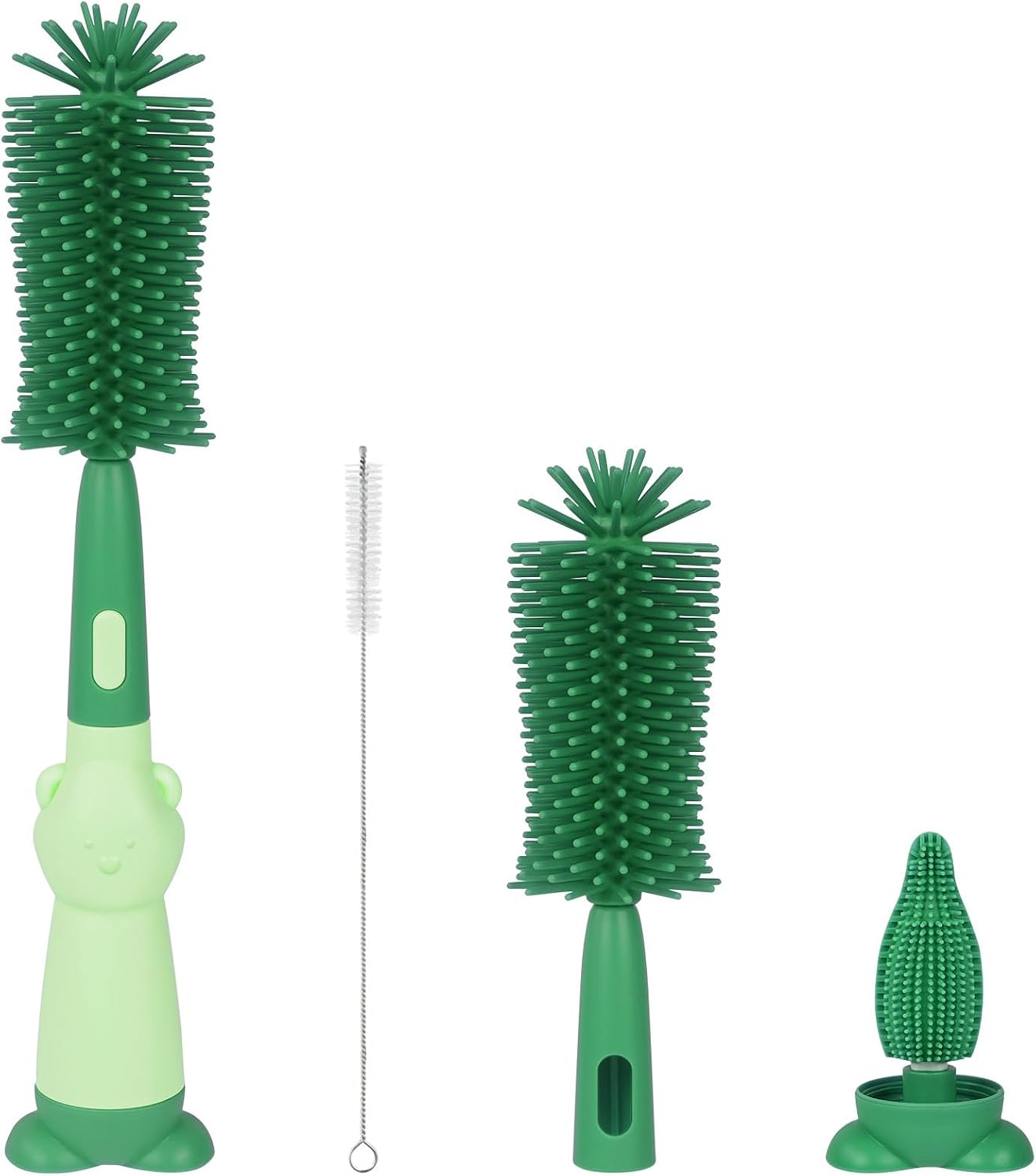 Detalle de Vicloon Spazzola per Biberon 3 in 1 Verde Oliva