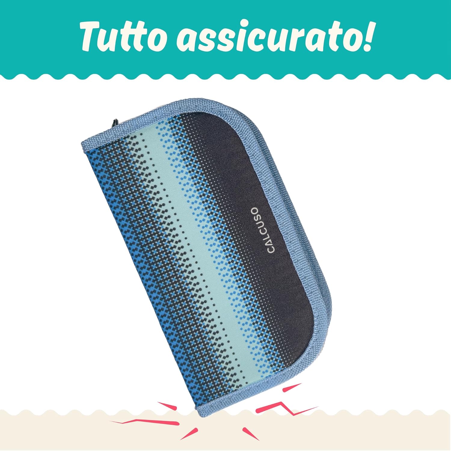 Thumbnail 5 de CALCUSO Set di Geometria PRO in astuccio blu con compasso e goniometro