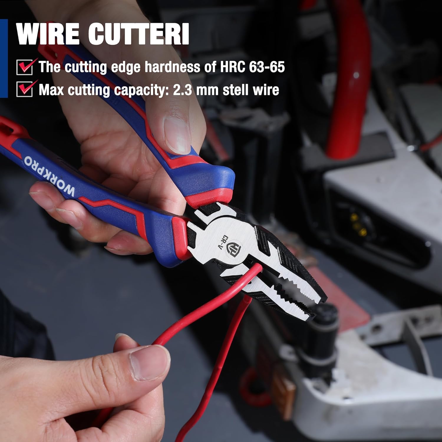 Thumbnail 5 de WorkPRO 200 mm Combination Pliers High Leverage