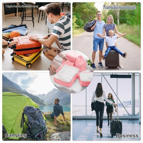 Thumbnail 6 de TXBOBECO Koffer Organizer Set – 10-teiliges Reise-Organizer-Set (Kofferorganizer, 10 Stück) in Pfirsichrose
