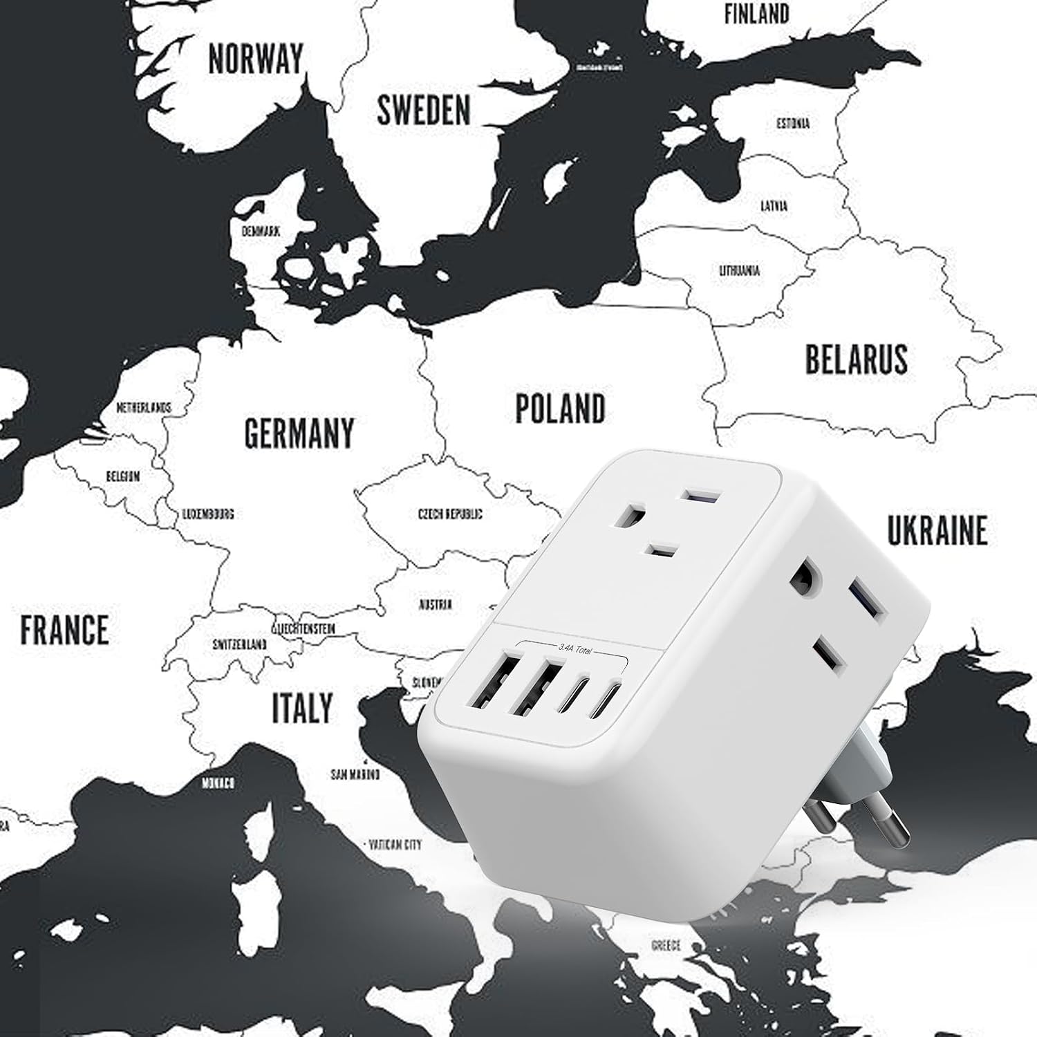 Thumbnail 6 de VYLEE European travel adapter, Type C