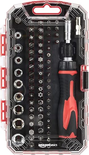 Thumbnail 6 de Amazon Basics Juego de destornillador de precisión electrónico y carraca de 73 piezas