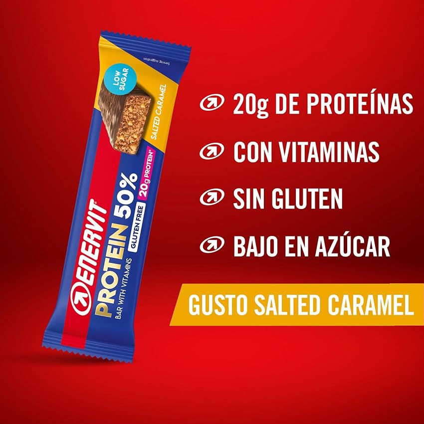 Thumbnail 1 de Enervit Barrita Proteica Caramelo Salado 20 g proteínas 🍫