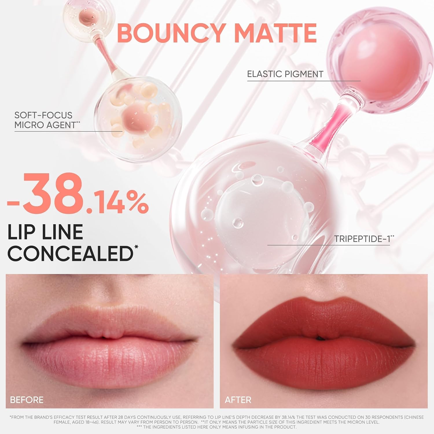 Detalle 1 de JUDYDOLL N108 Terra Sunset Matte Glitter Lipstick, Red Lip Stain