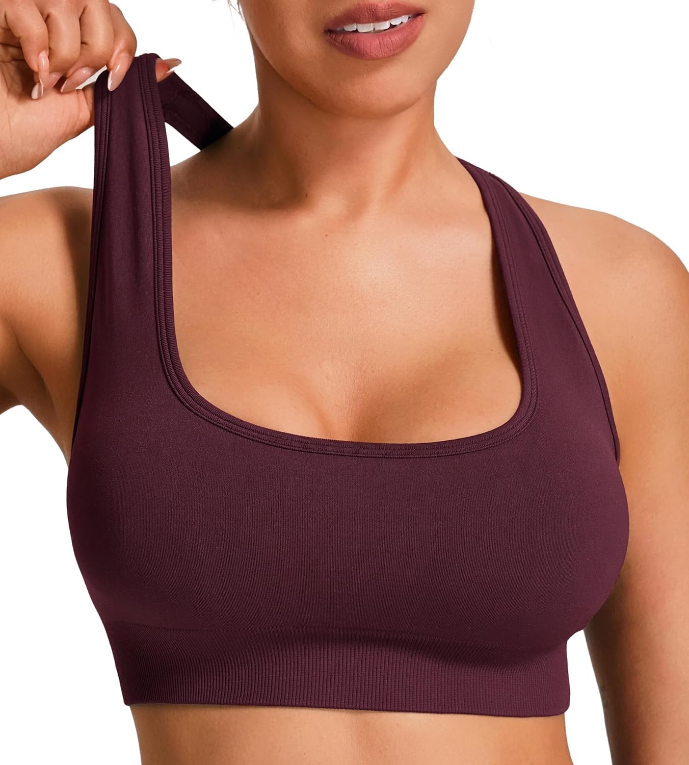 Thumbnail 1 de JOYSPELS Seamless Women's Sports Bra – Wide Strap, 4-Way Stretch, Wirefree with Removable Pads