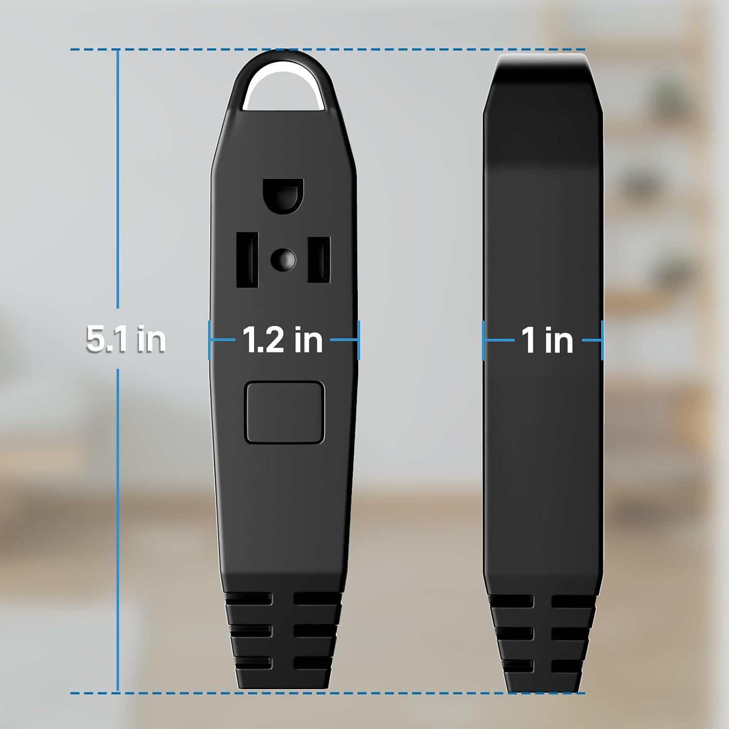 Thumbnail 6 de K KASONIC FL-110A 25-Foot 3-Outlet Grounded Extension Cord, Black