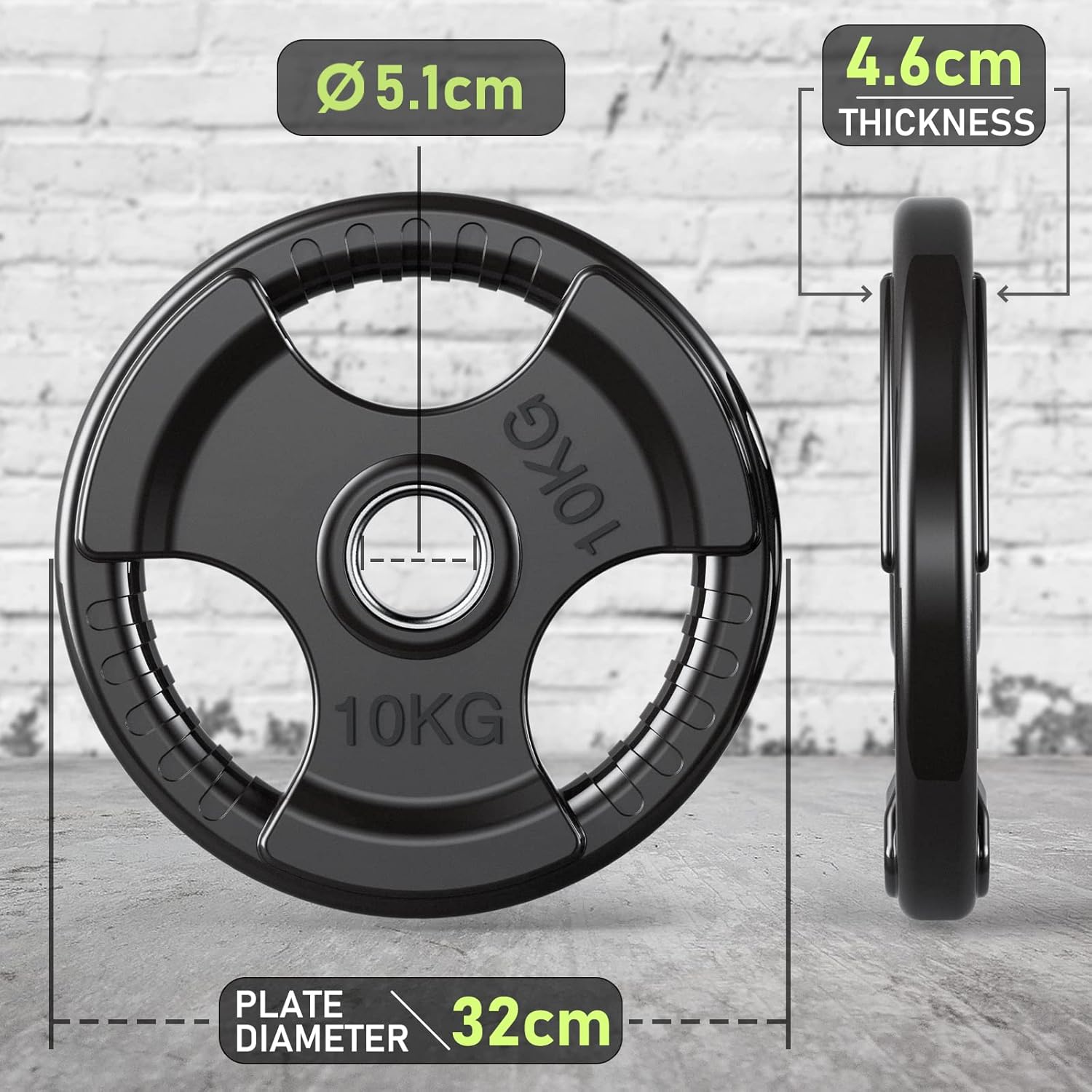 Detalle 2 de PhysKcal Olympic weight plates 2 inch 1.25kg