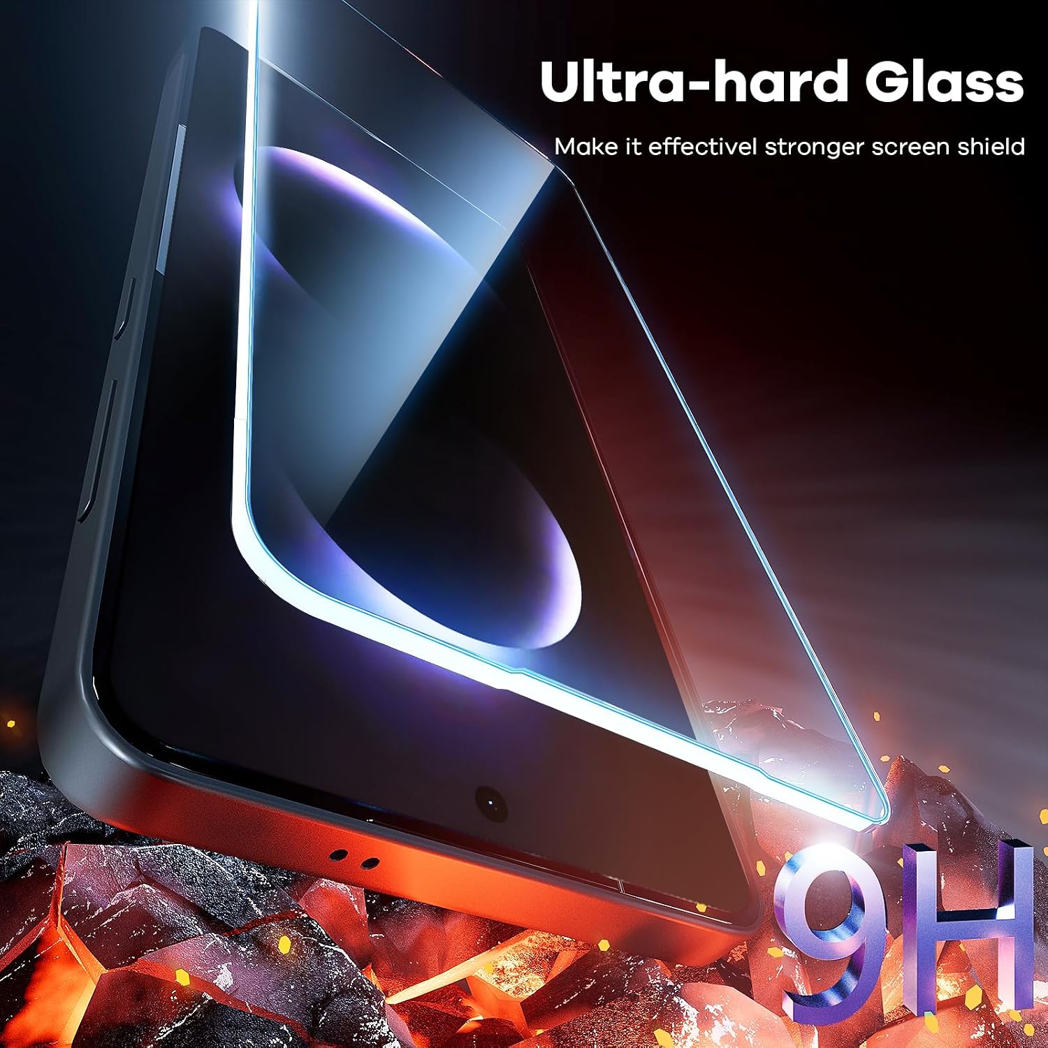 Detalle de AACL S25 Edge-6.7 inch Tempered Glass Screen Protector, 3-Pack, 9H
