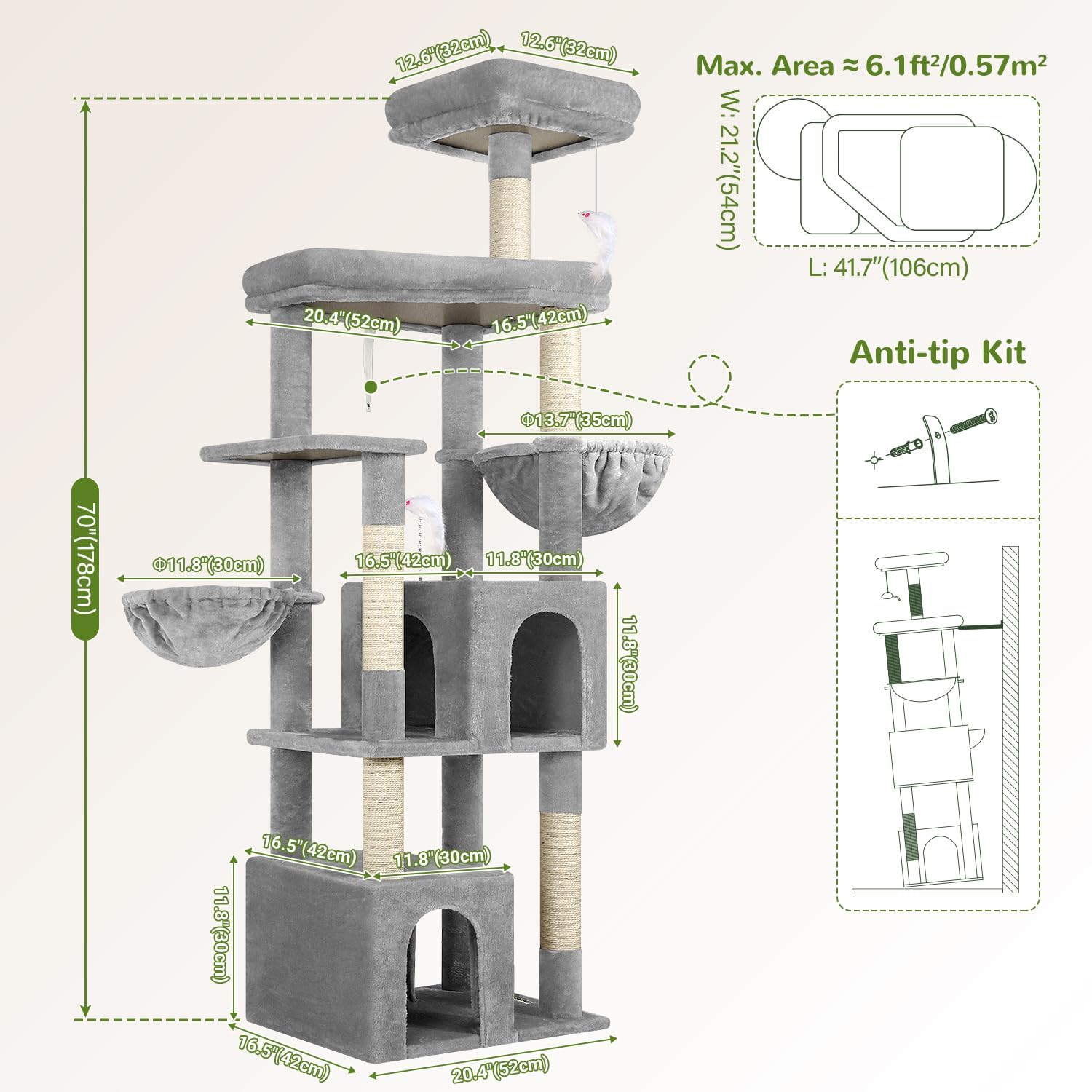 Detalle de Globlazer Cat Tree S68
