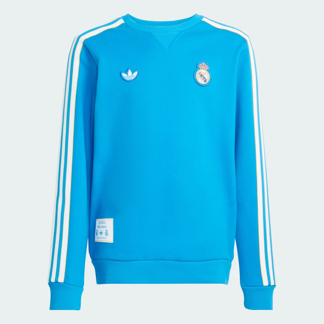 Thumbnail 3 de Sudadera Real Madrid Terrace Icons de Adidas: versión azul para fans prácticos