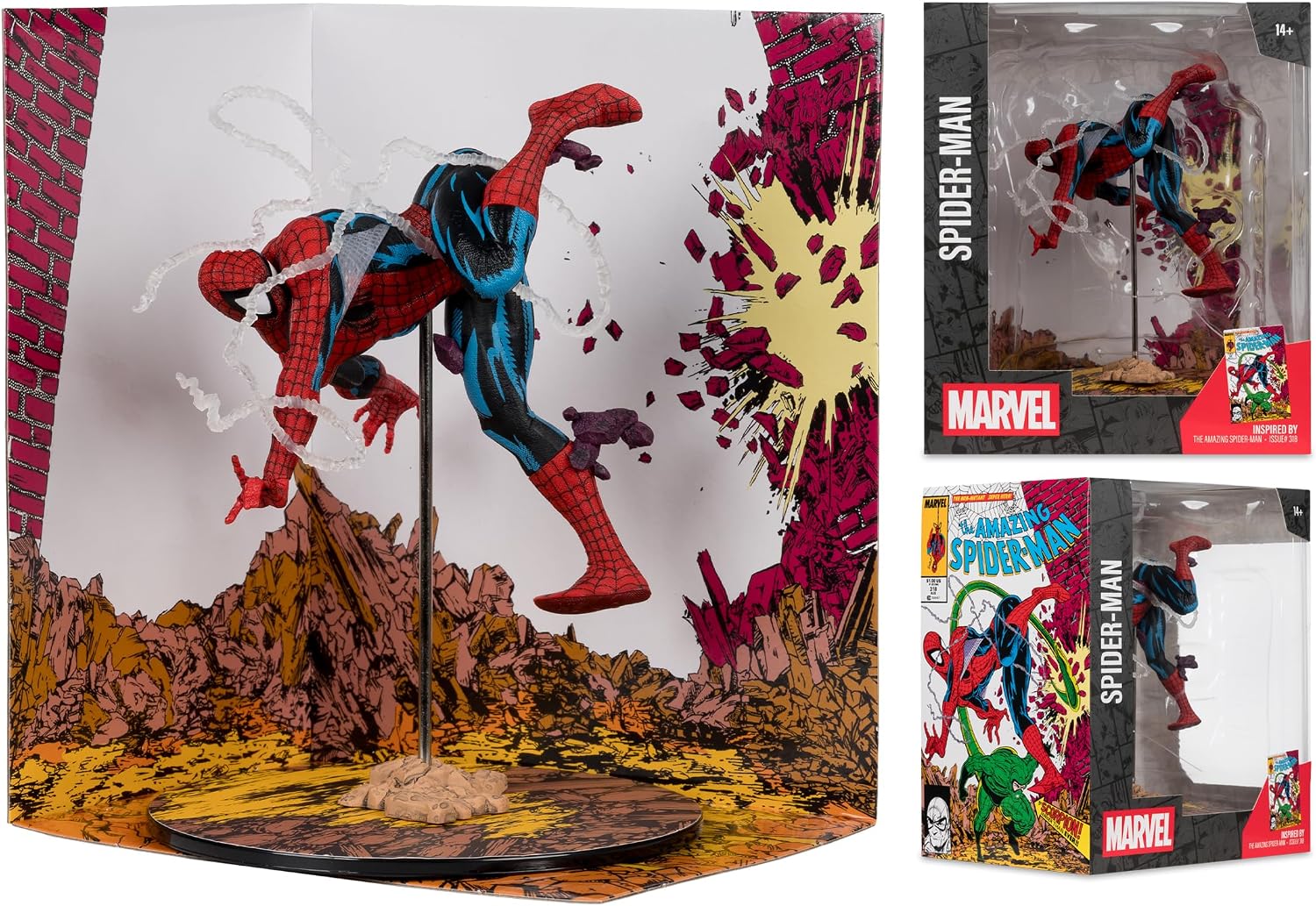 Detalle 2 de McFarlane Marvel Collection – figurka Spider-Man 1/10, Amazing Spider-Man #318