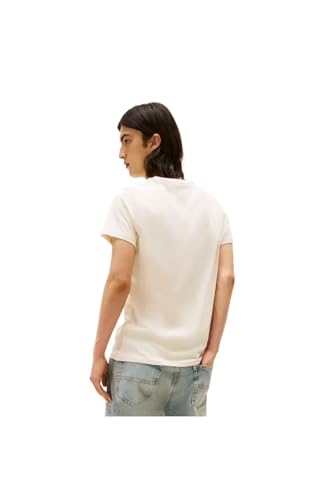 Detalle 2 de Tommy Jeans TJM Original Slim Fit camiseta de algodón orgánico manga corta beige Desert Sand Dune (XS)