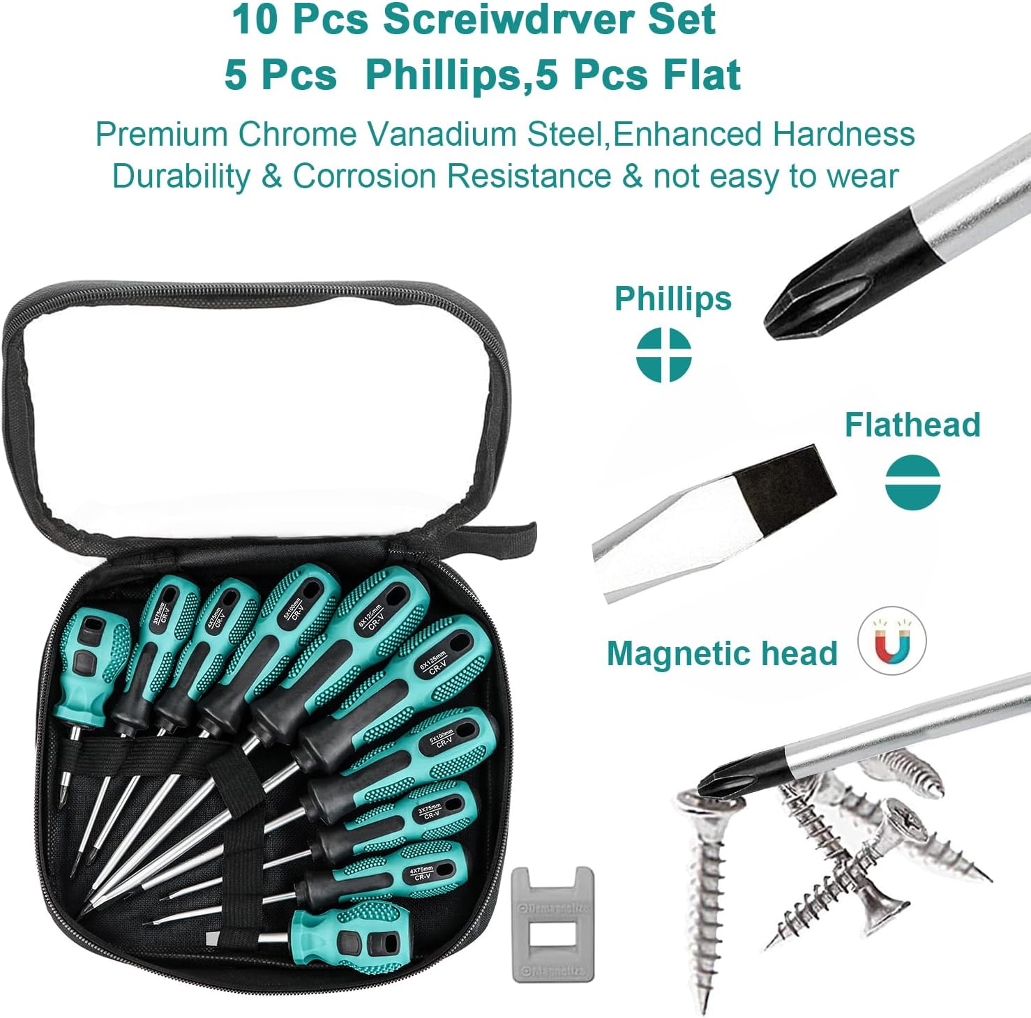 Detalle 2 de Magnetic Screwdriver Set 10pcs