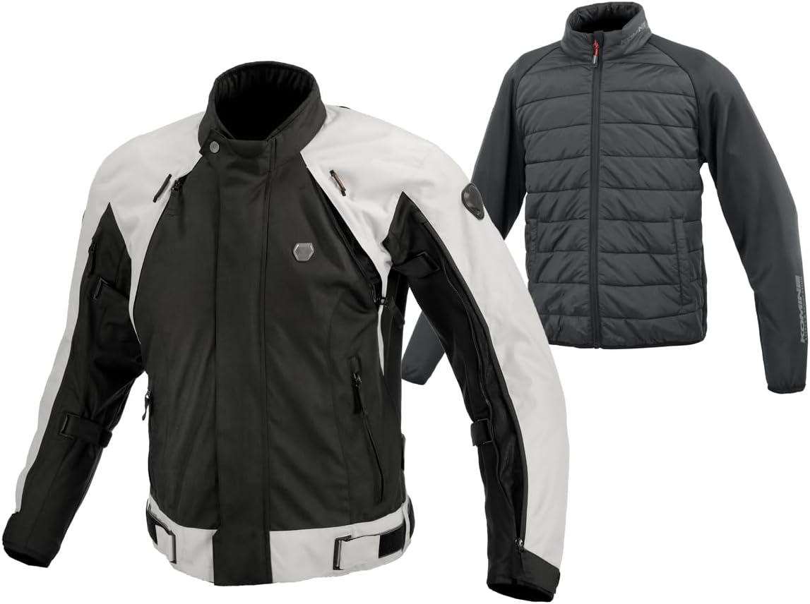 Detalle de KOMINE JK-5995 フルイヤーシステムジャケットセット Light Grey XL 07-5995
