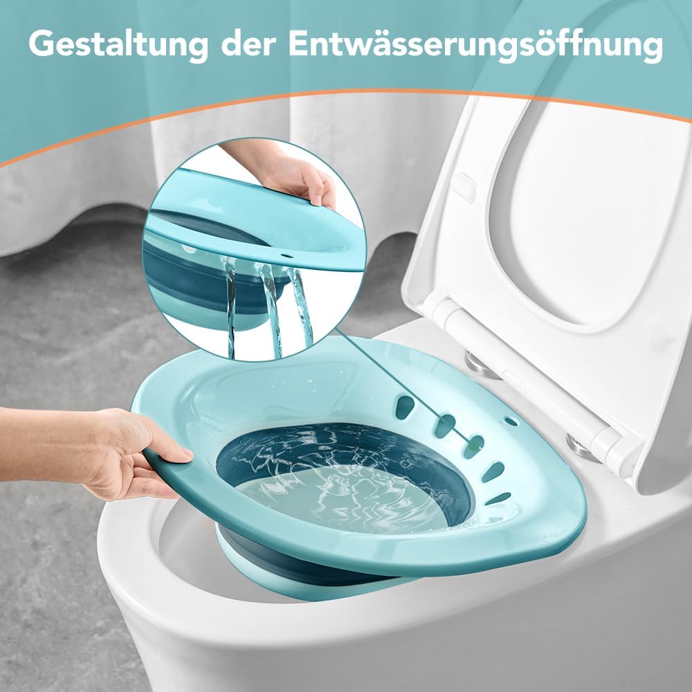 Detalle de Aiaoxo faltbares Sitzbad für Toilette