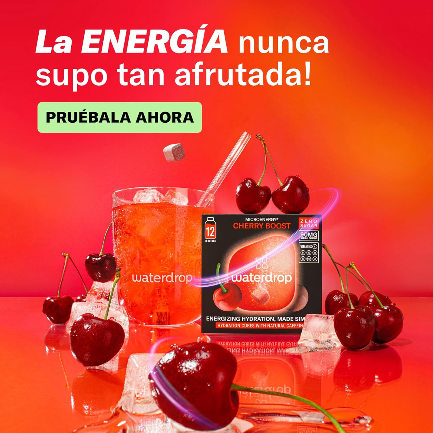Thumbnail 5 de waterdrop® Microdrink Energy Drink 90mg Cafeína Cereza 🍒