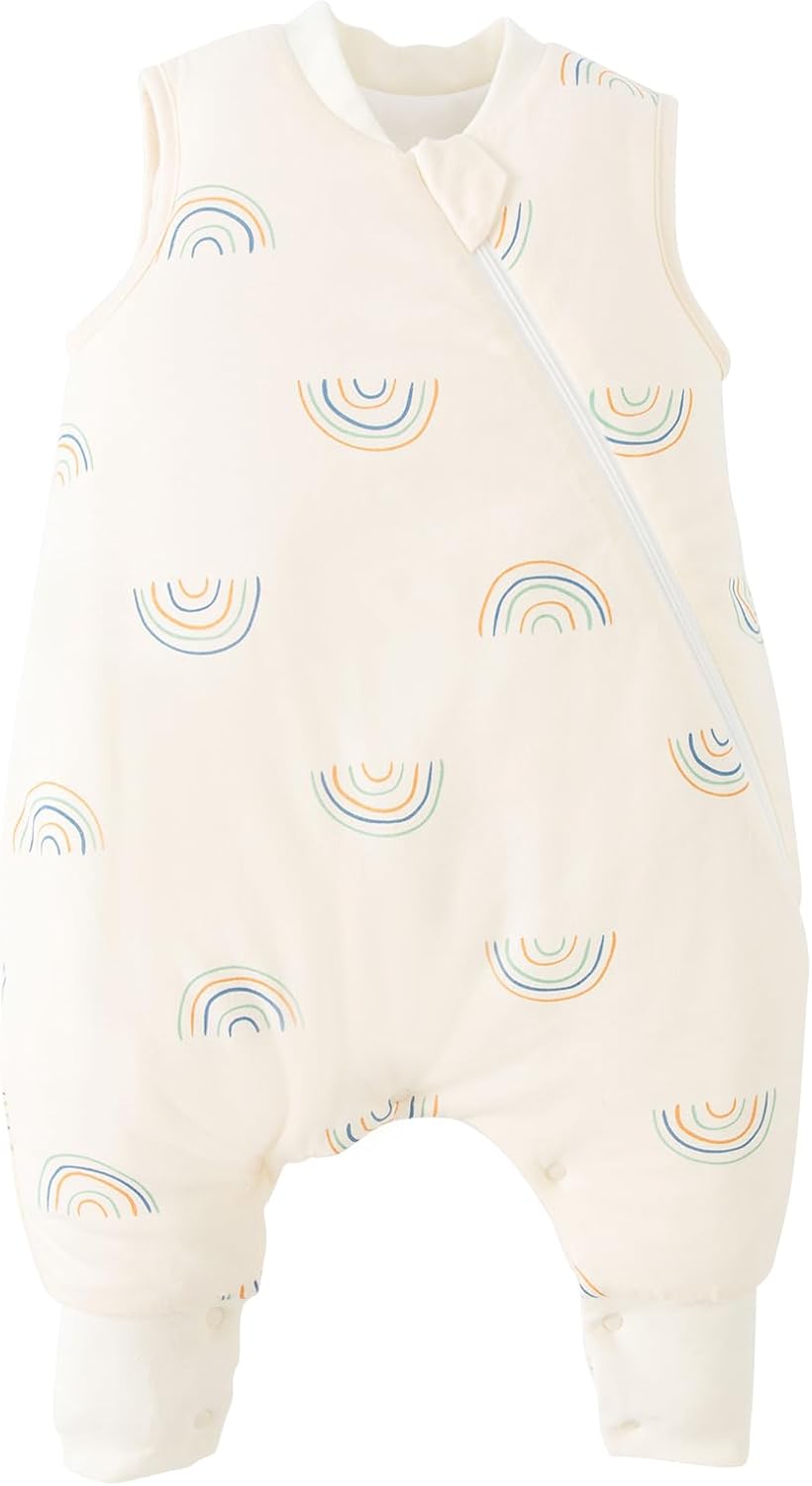 Thumbnail 3 de Duomiaomiao Sleeping Bag with Legs for 2–3 Year Olds (100% Cotton, 1.5 Tog) – Rainbow