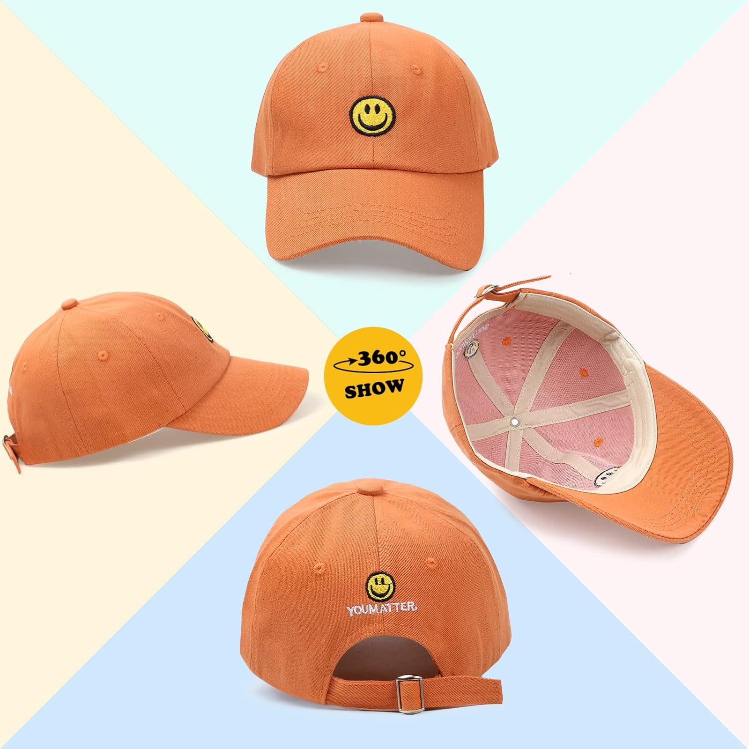 Thumbnail 2 de SONMONY Smile Face Toddler Baseball Cap for 3–12 Years