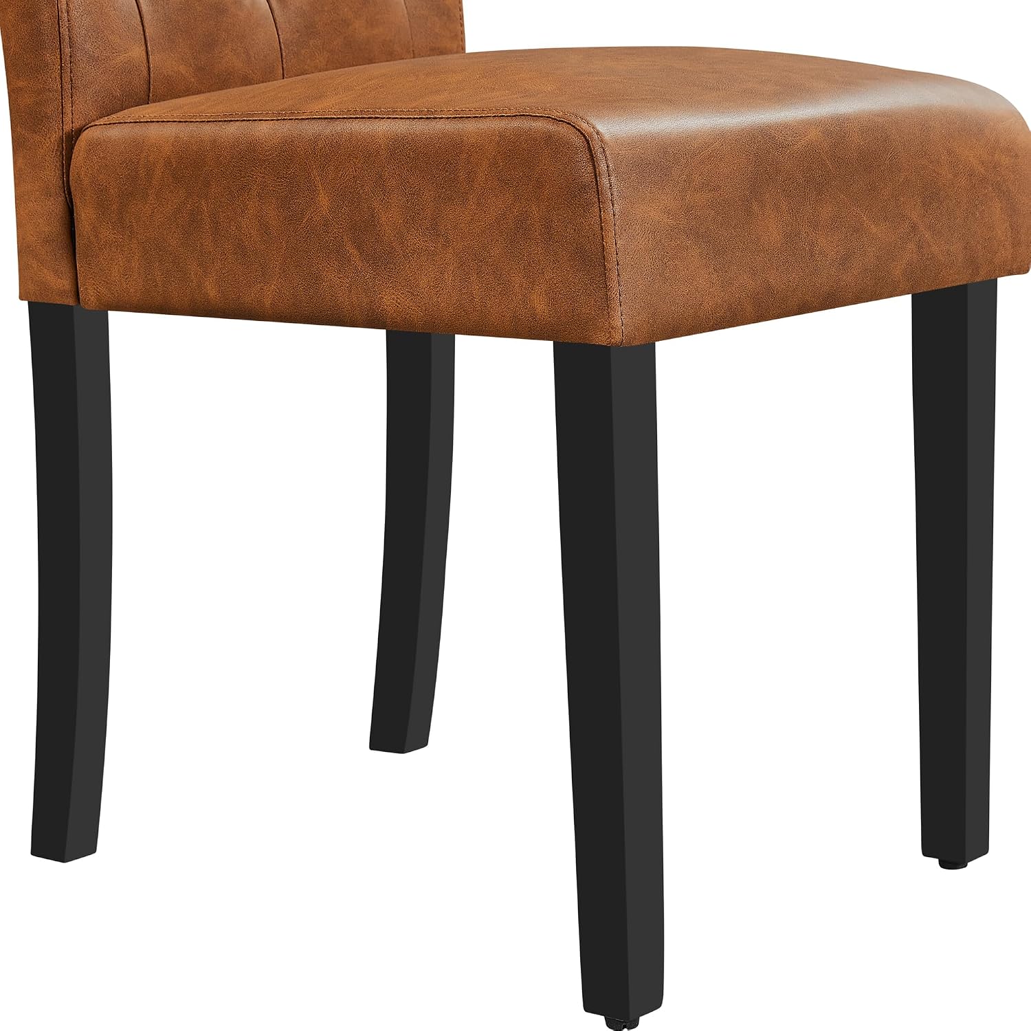 Thumbnail 5 de Yaheetech Set 6 Sedie da Pranzo Moderne in Ecopelle Imbottite con Schienale Alto e Gambe in Legno Massello – Marrone