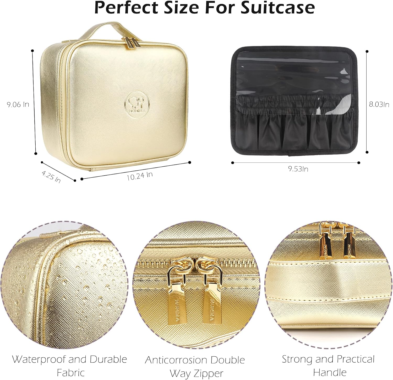 Detalle 2 de MOMIRA Makeup Bag with Mirror and Light 2000mAh