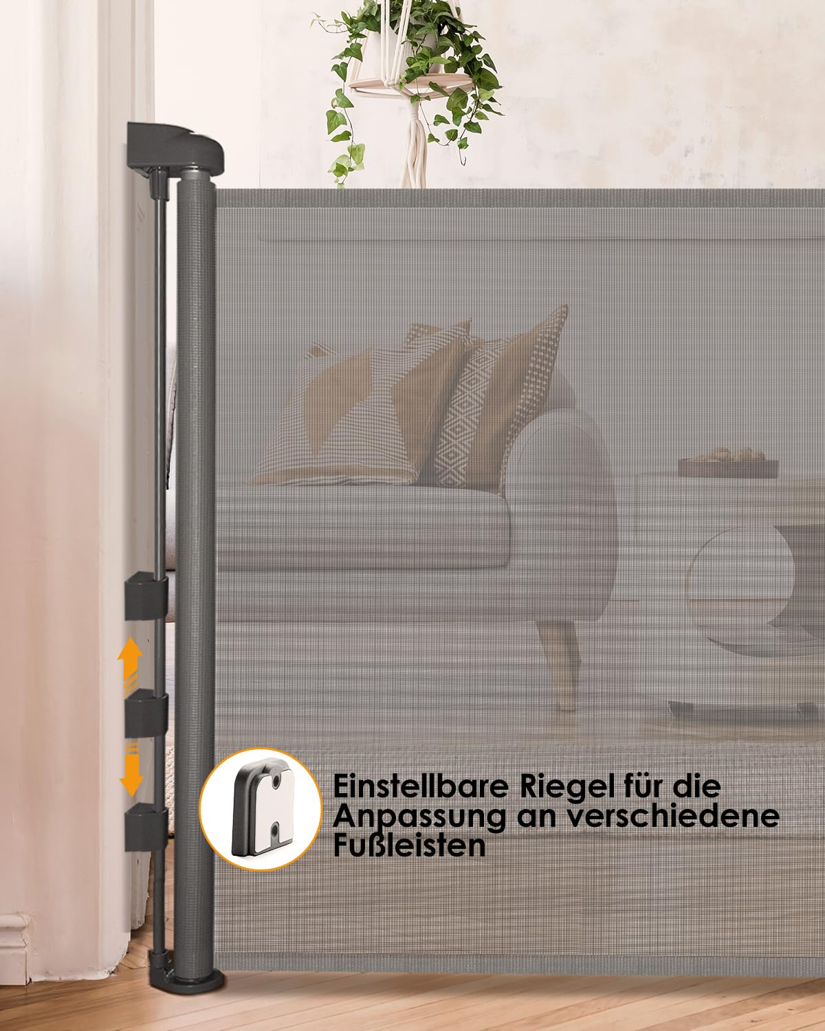 Thumbnail 4 de derimkcoa Ausziehbares Treppenschutzgitter 0–140 cm