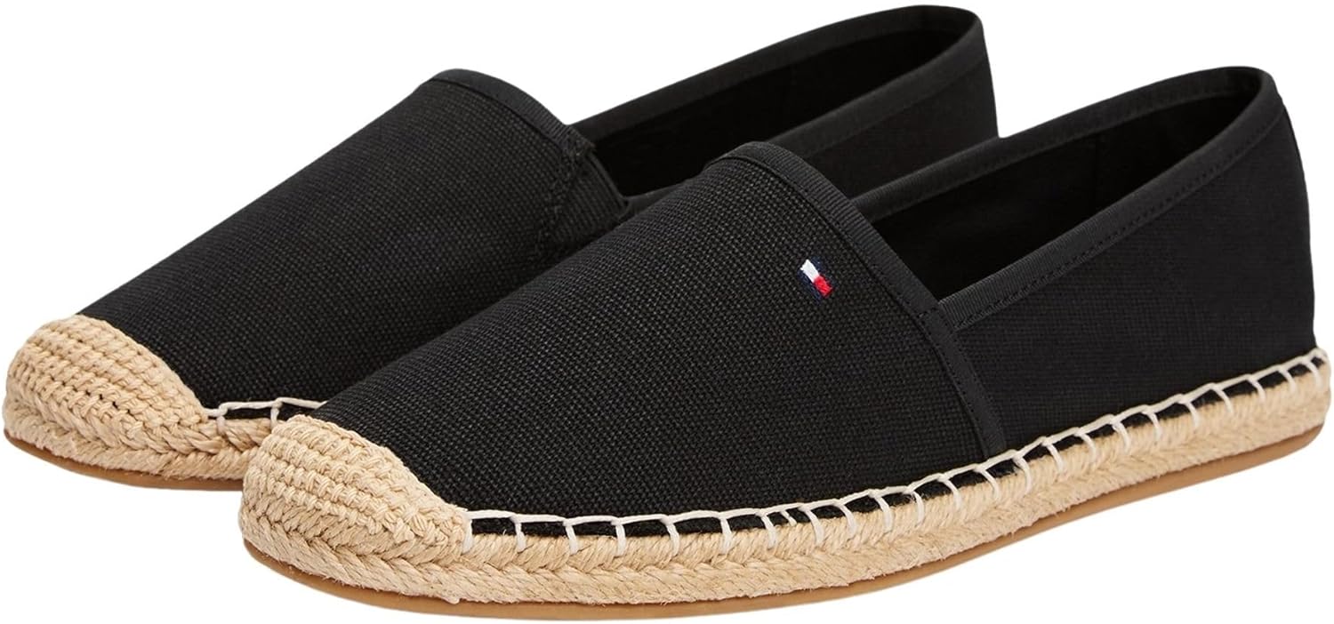 Thumbnail 3 de Tommy Hilfiger Flag Canvas Espadrille Slipper Beige