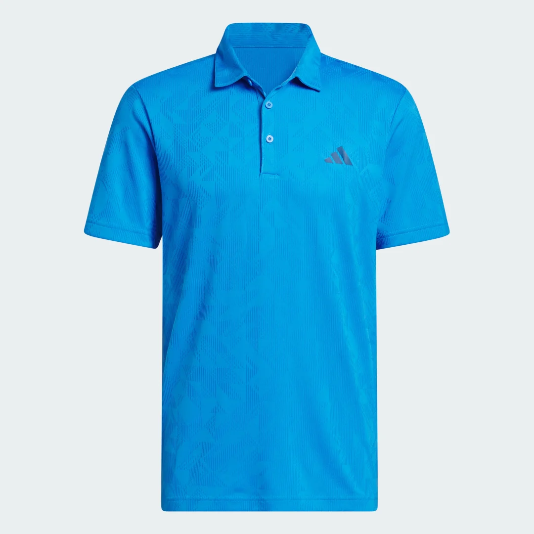 Detalle 2 de POLO de Jacquard Ultimate365 de Adidas en azul