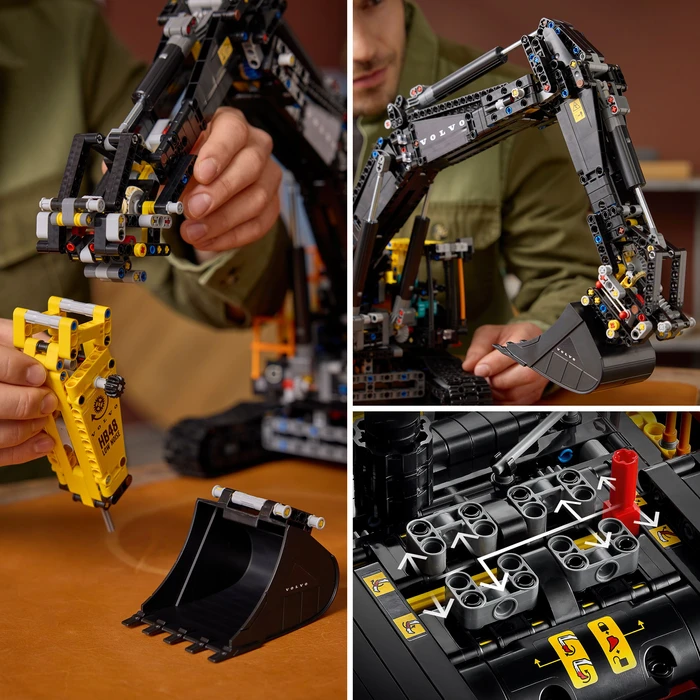 Detalle 2 de Lego Technic Volvo EC500 Hybrid Bagger 2.359 Teile