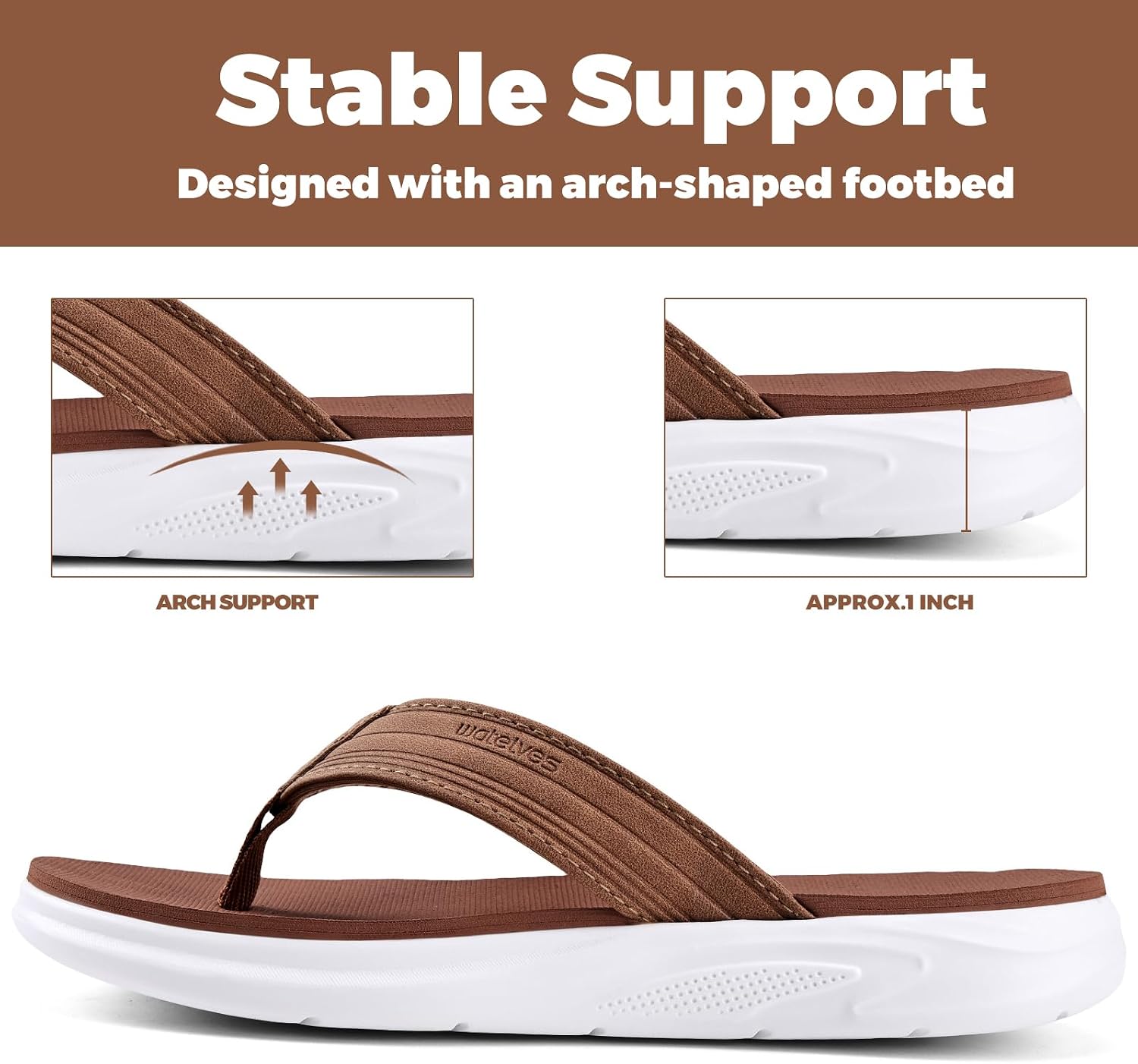 Detalle de WateLves Kids Flip-Flops with PU Straps