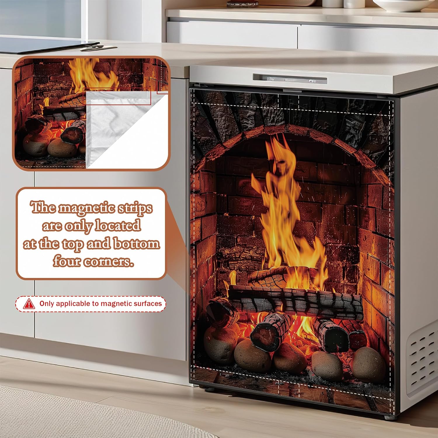 Detalle de Magnetic Dishwasher Cover 23 x 26 Inch