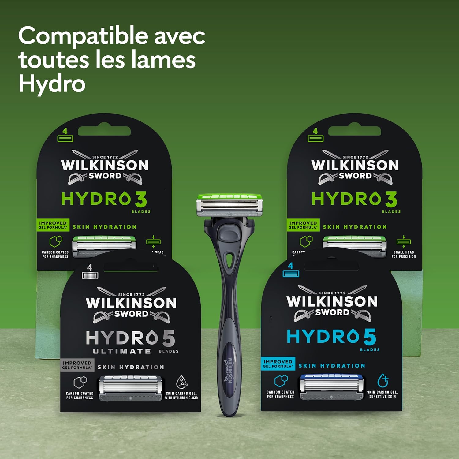 Detalle de Wilkinson Sword Hydro 3 – pack économique avec 9 recharges et tête compacte