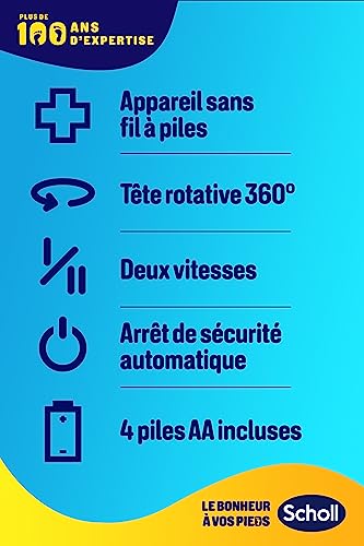 Thumbnail 6 de Scholl Velvet Smooth Express Pedi – Râpe électrique bleu avec cristaux de diamants, callosités et rouleaux interchangeables
