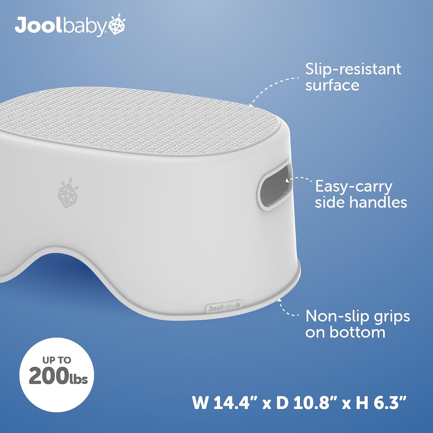 Detalle 2 de Jool Baby Kids' Bathroom Step Stool, Gray