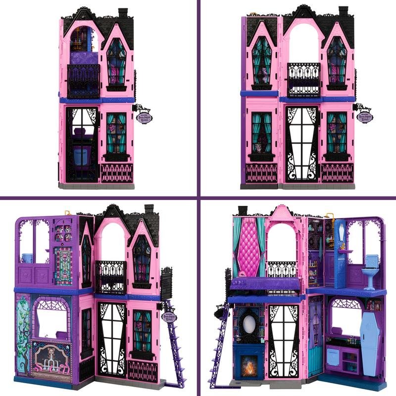 Detalle de Casa de muñecas Monster High Hotel Buuuutique multicolor 750 mm con 13 accesorios