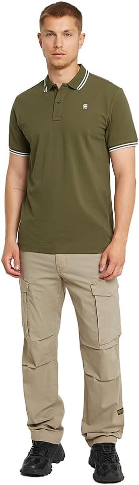Detalle de G-Star Herren Core Regular Cargo – Cargo-Hose mit Knopf- und Reißverschluss
