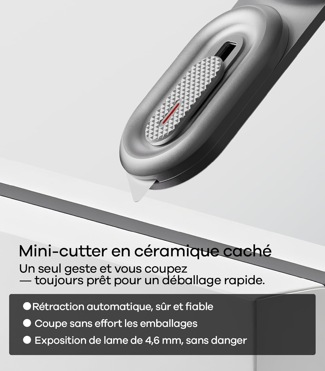 Thumbnail 3 de Aulumu G05 Air Support MagSafe noir avec poignée, support et ouverture de boîte