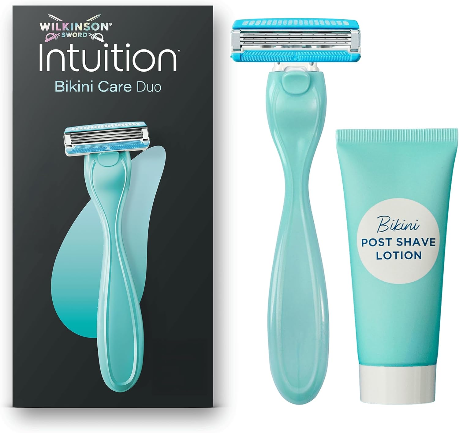 Detalle de Wilkinson Sword Intuition Bikini Care Duo — rasoirs Intuition avec lotion après-rasage et recharge