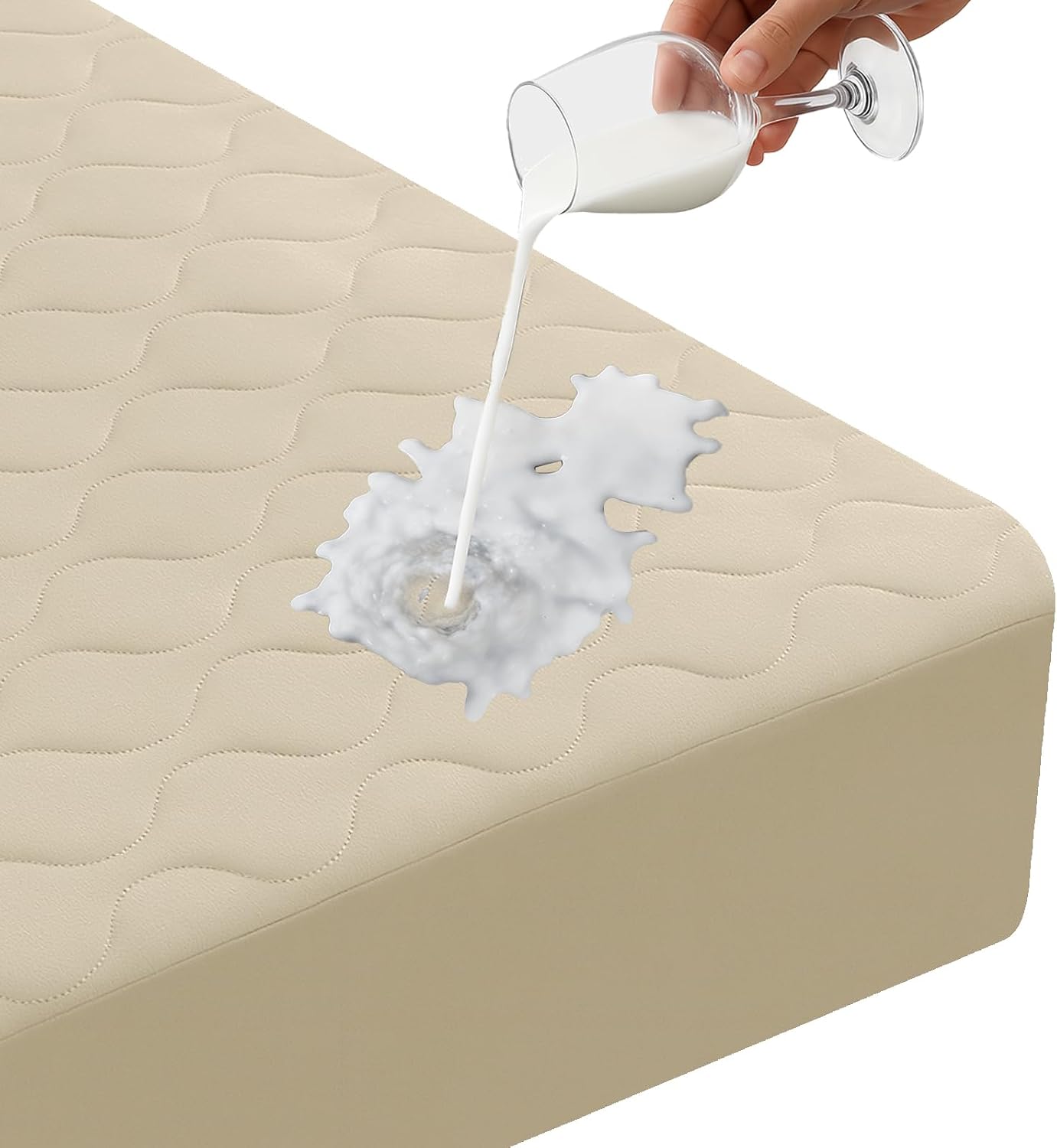 Detalle de Ystyle Protector de Colchón 90x200 cm impermeable