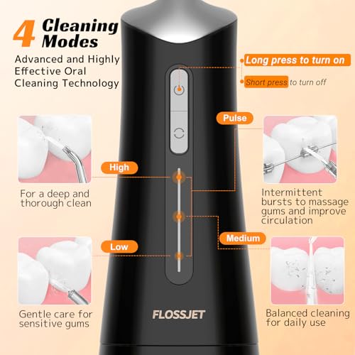 Thumbnail 2 de FlossJet Jet Dentaire Hydropulseur : Water Flosser sans fil IPX7, 4 modes, 300 ml