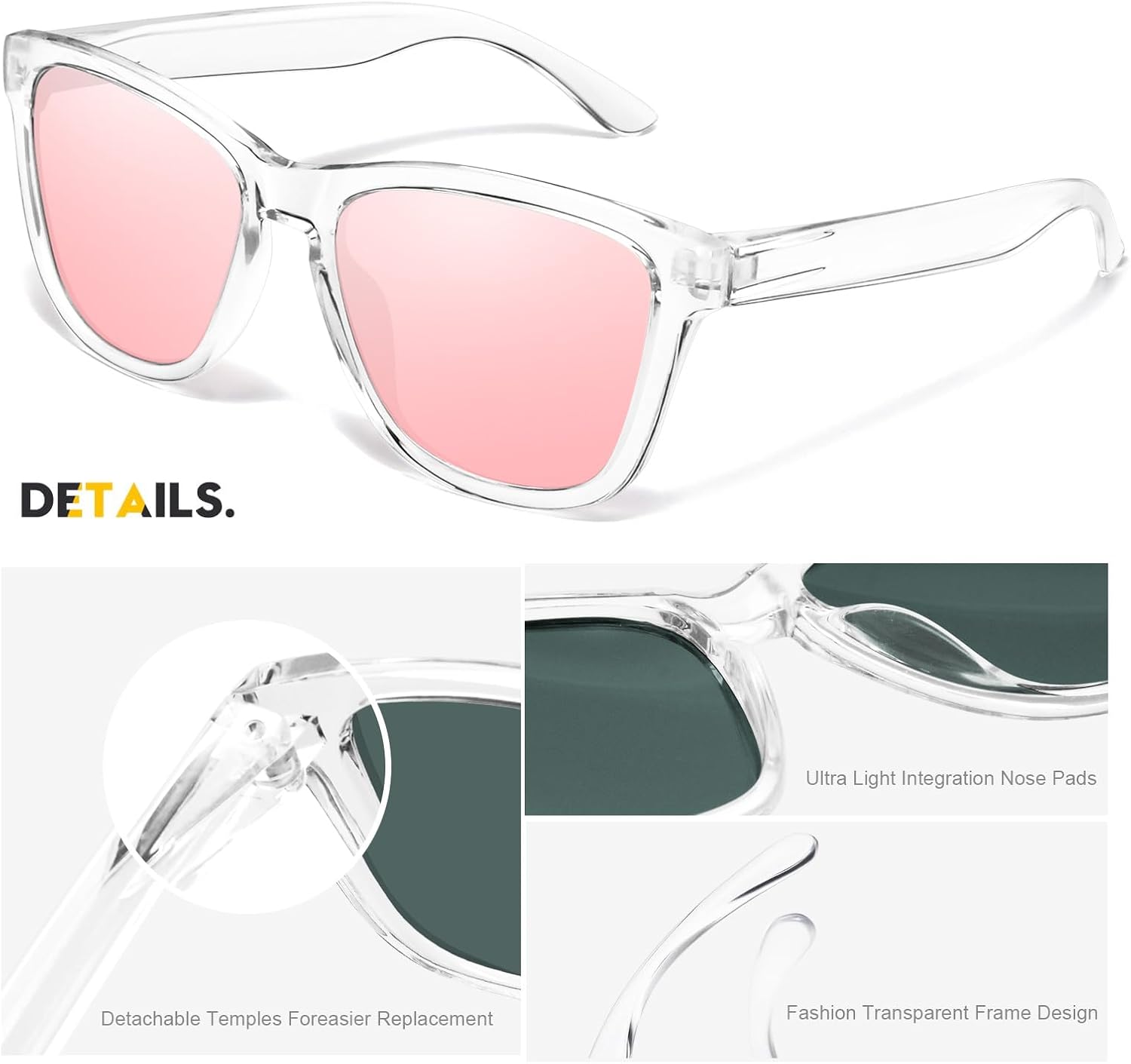 Thumbnail 2 de KANASTAL Lunettes de Soleil polarisées Rose