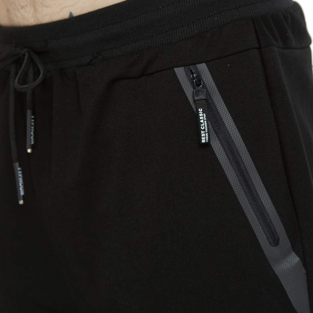 Thumbnail 3 de JustSun Slim Fit Tracksuit Bottoms for Men with Zip Pockets