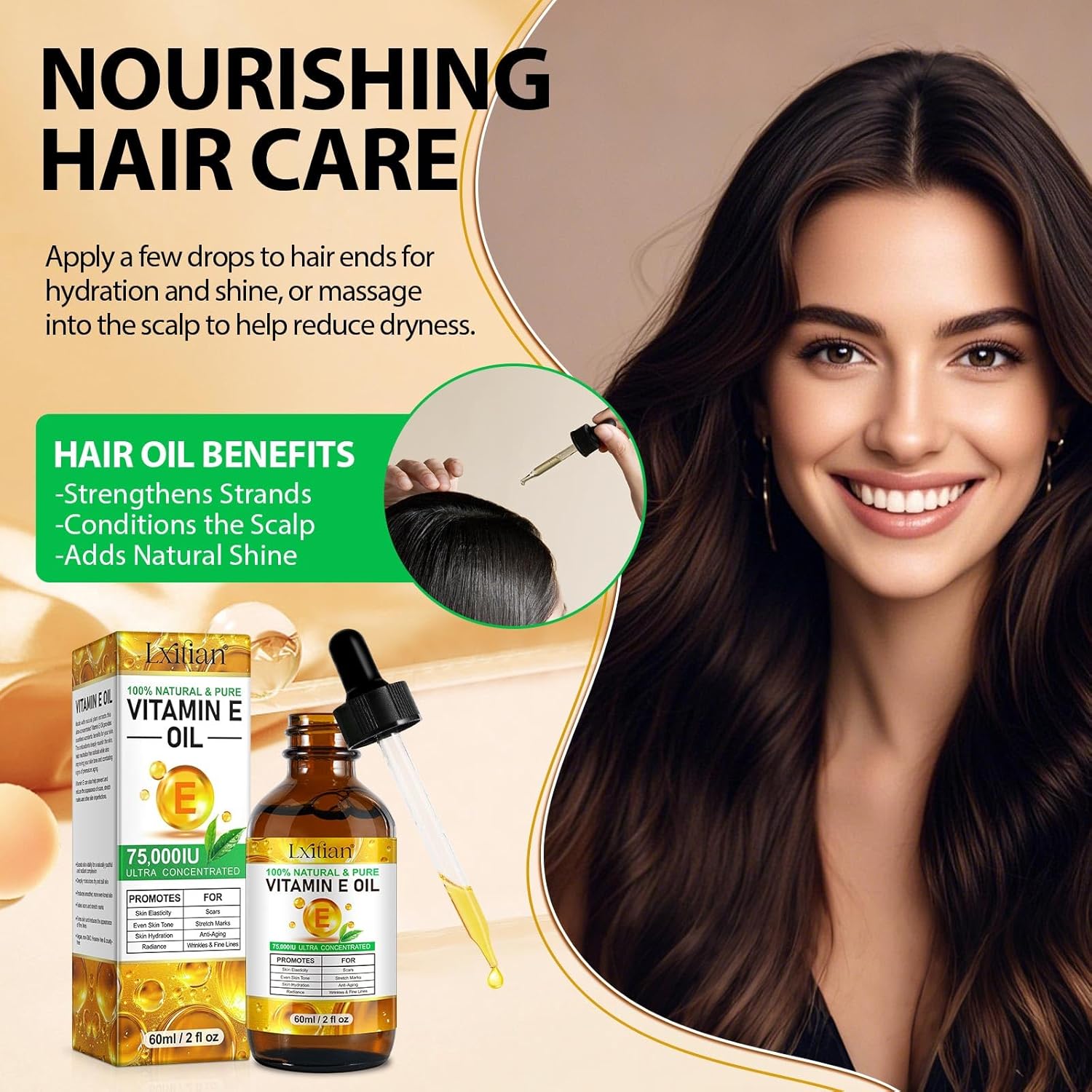 Thumbnail 2 de Vitamina E Líquida Pura 75.000 UI para piel y cabello