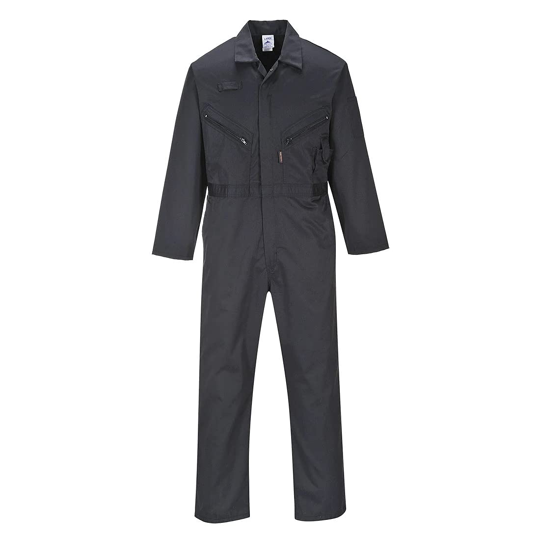 Detalle 2 de Portwest C813 Liverpool Work Overalls – Navy, L, 65/35 Polycotton Boiler Suit