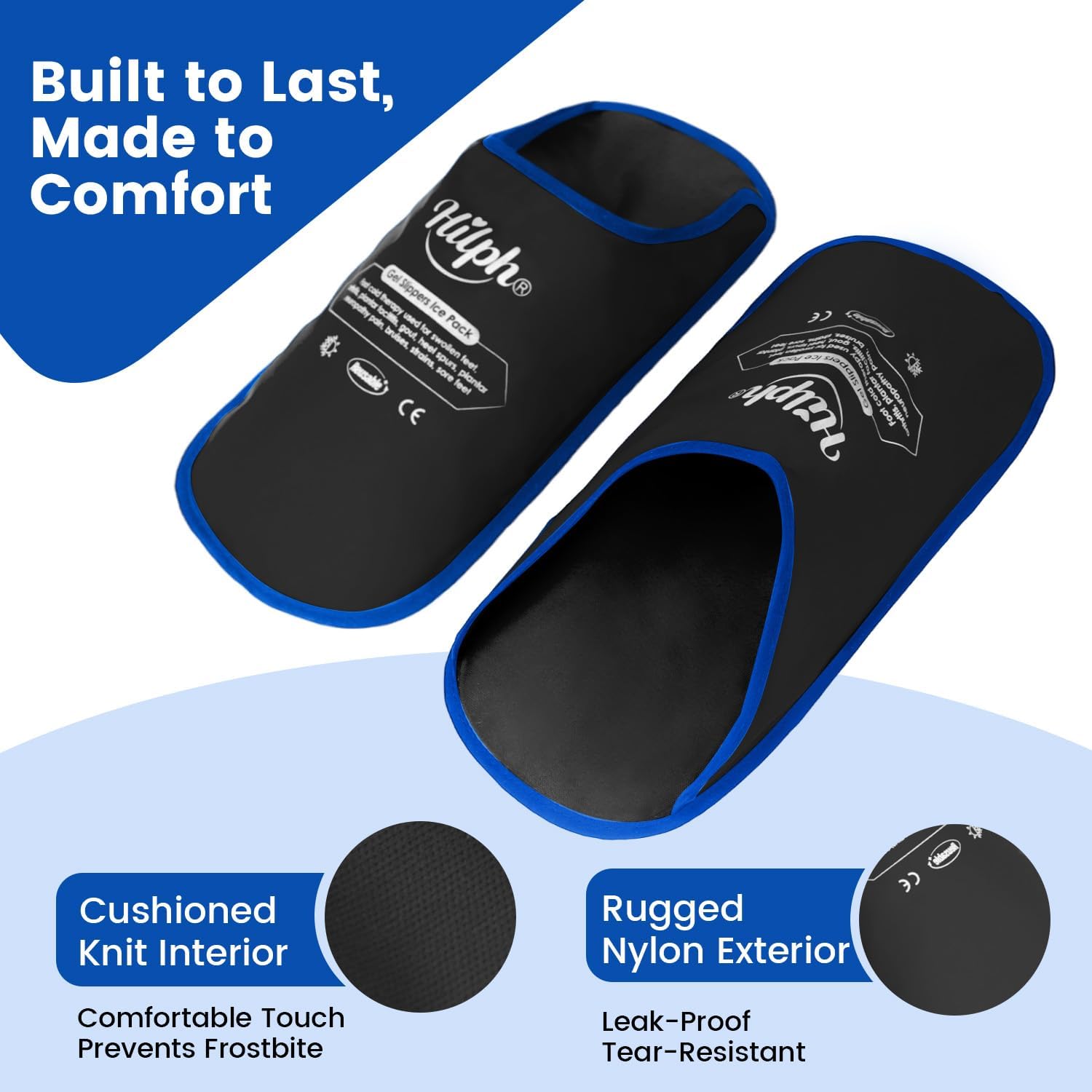 Detalle 2 de Hilph Foot Ice Pack Slippers 12.2x5.51
