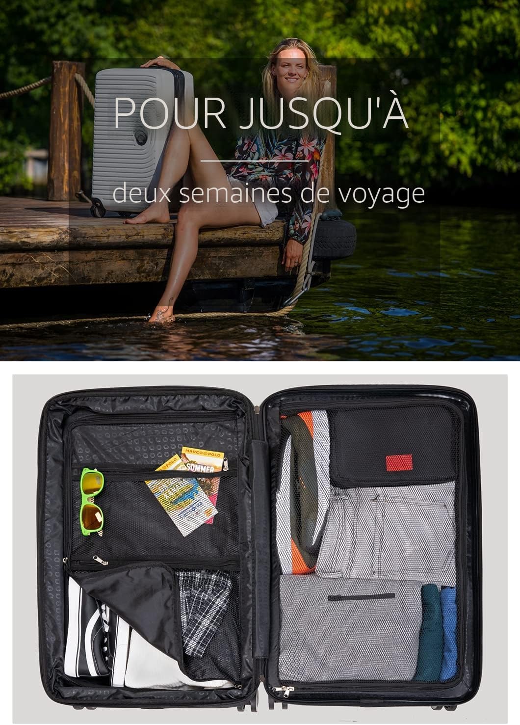 Detalle de Hauptstadtkoffer Mitte Grande Valise Rigide 130 L – Graphites