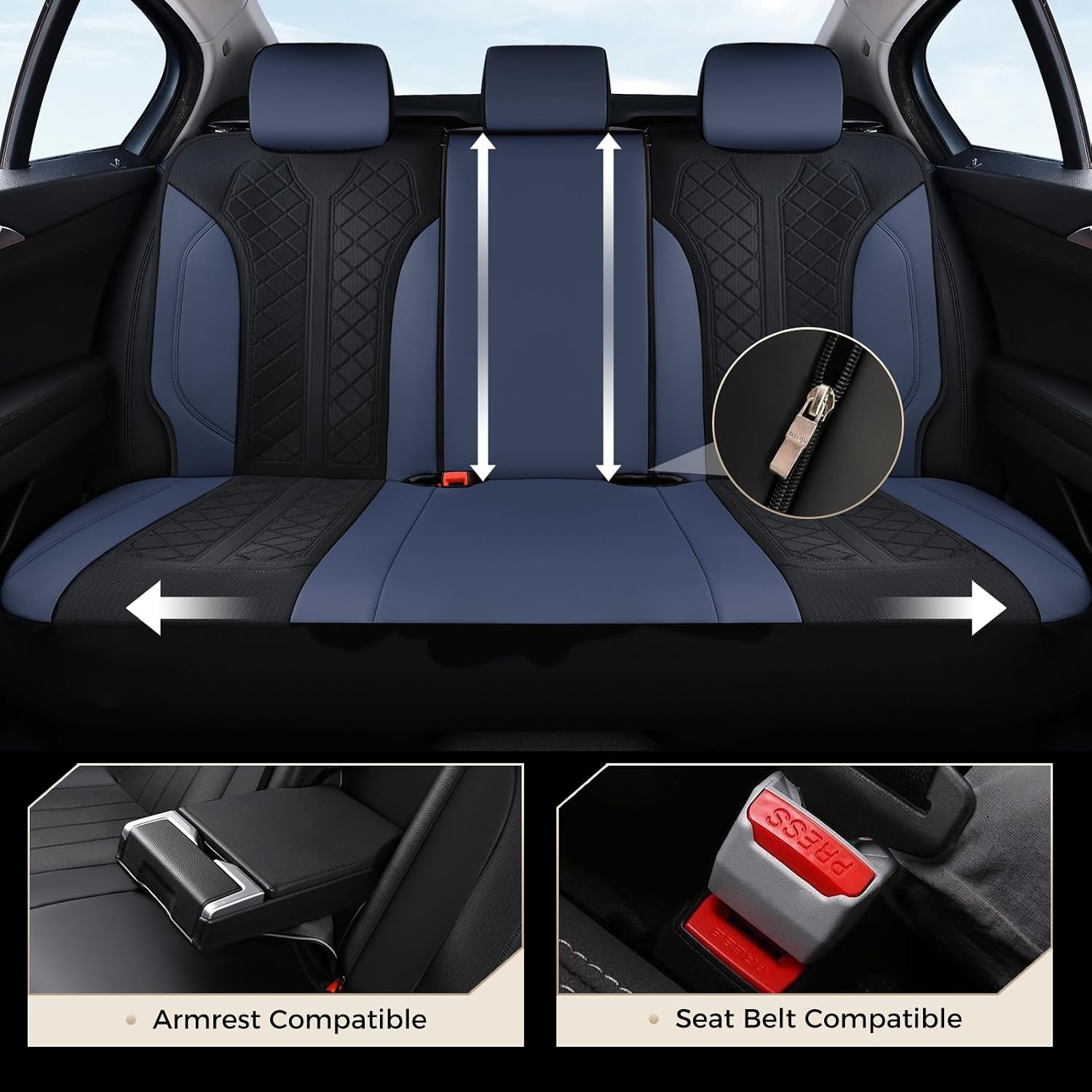 Thumbnail 4 de Coverado Car Seat Covers 5-Seat Waterproof